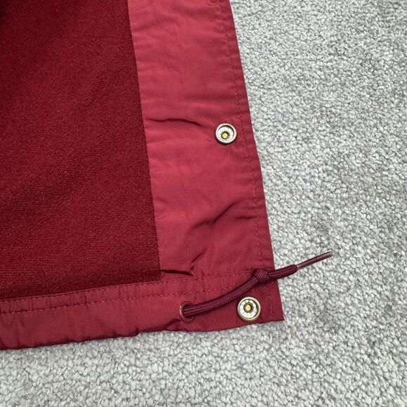 Obey Worldwide Coach Snap Button Up Windbreaker Jacket Mens XL Red Lined Outdoor - Picture 7 of 15